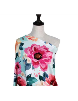 Super Soft Bamboo Rayon All in 1 Stretchy Floral Nursing Cover